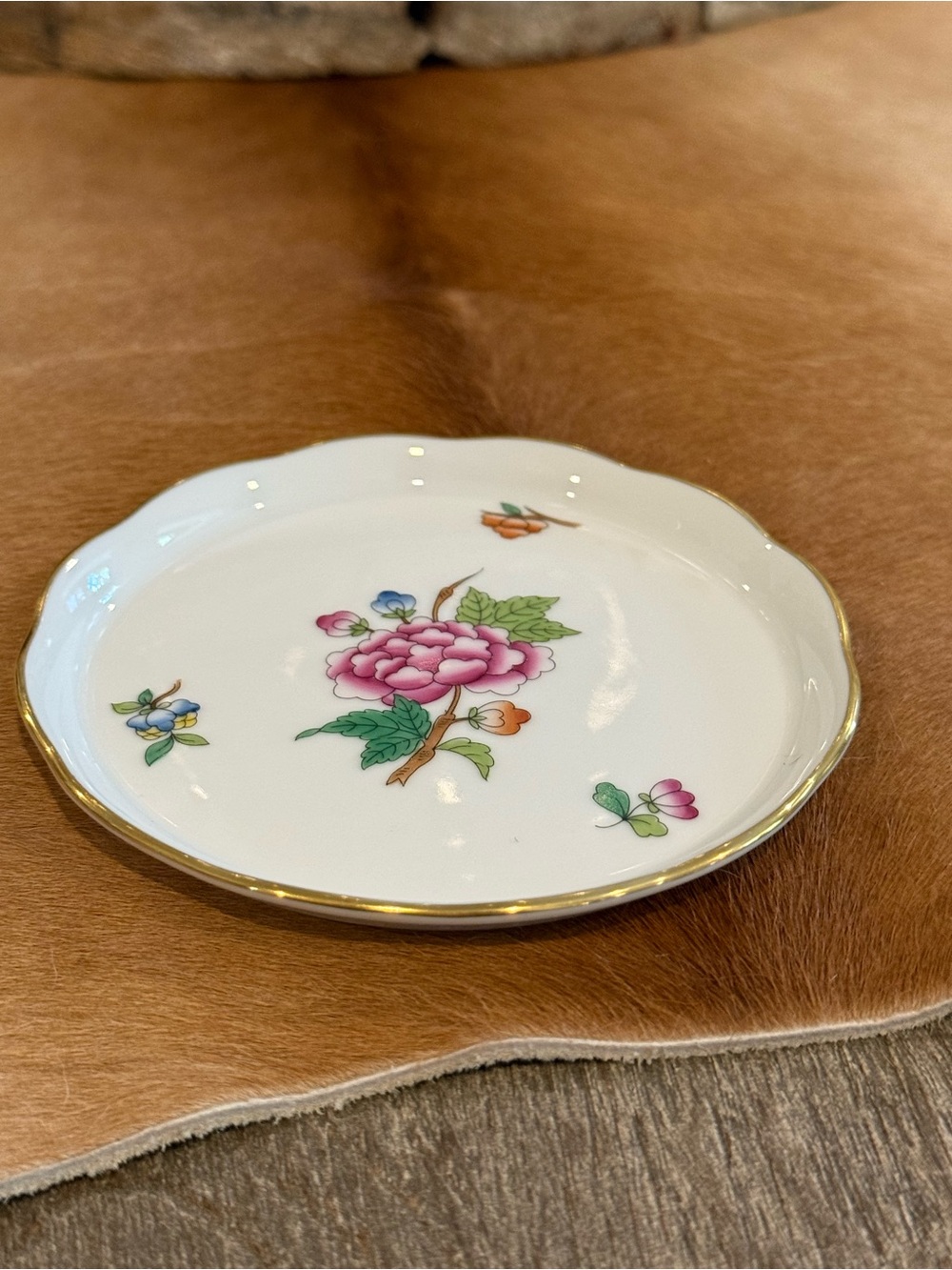 Collectible Herend Hungary Fine European Porcelain Small Trinket Dish - Picture 4 of 11